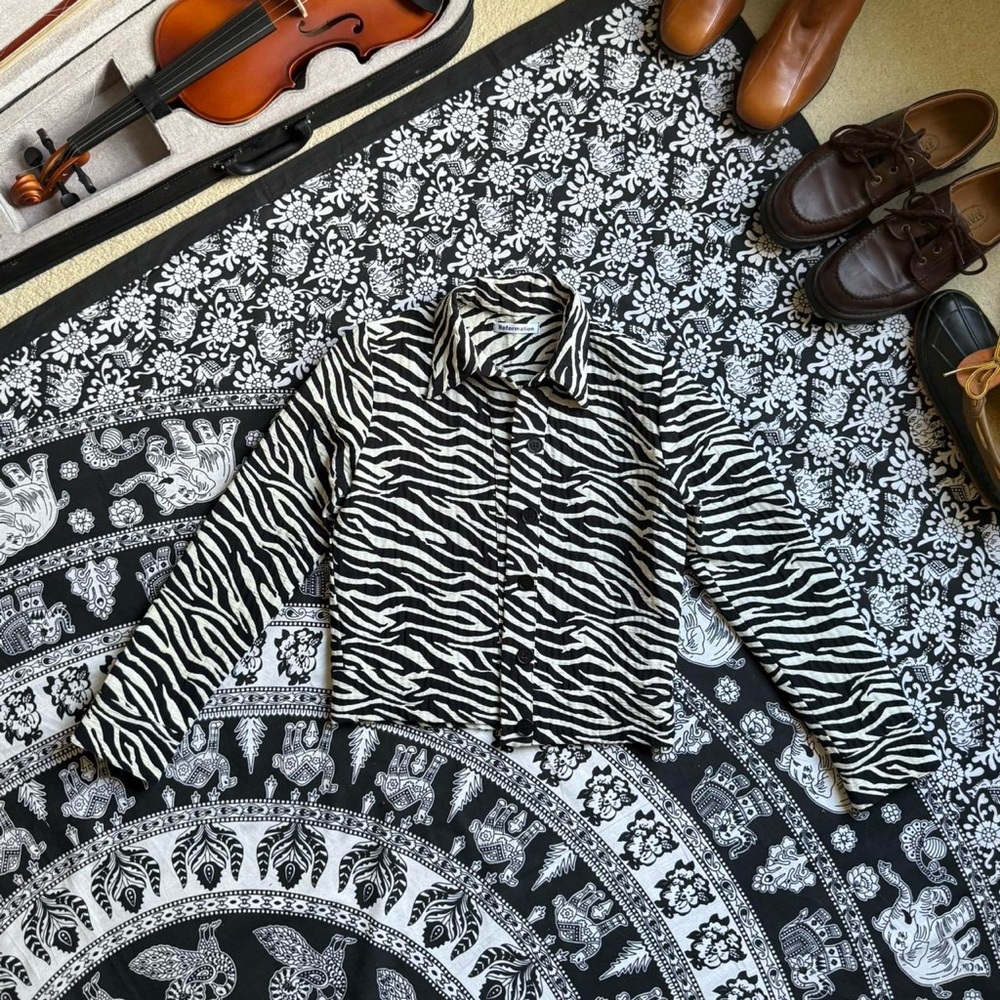 Reformation Zebra Print Jacket